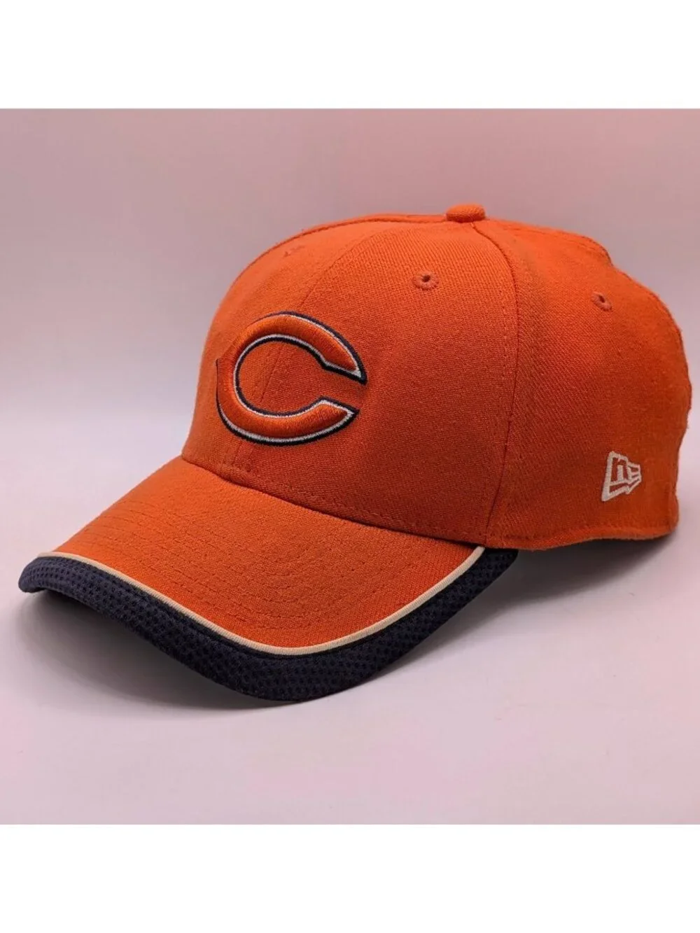 Vintage Chicago Bears NFL New Era Orange Fitted Hat 39THIRTY Adult Size M/L Cap